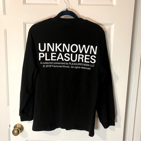Pleasures x Joy Division Lost Control black crewneck sweatshirt, size small - Picture 3 of 13